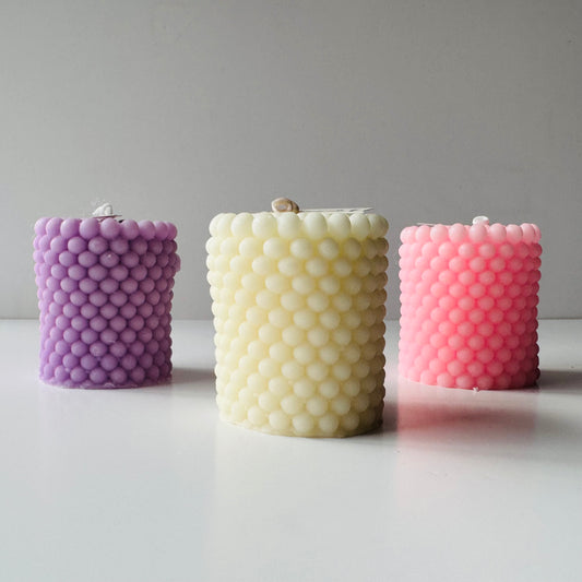 BUBBLE PILLAR CANDLE