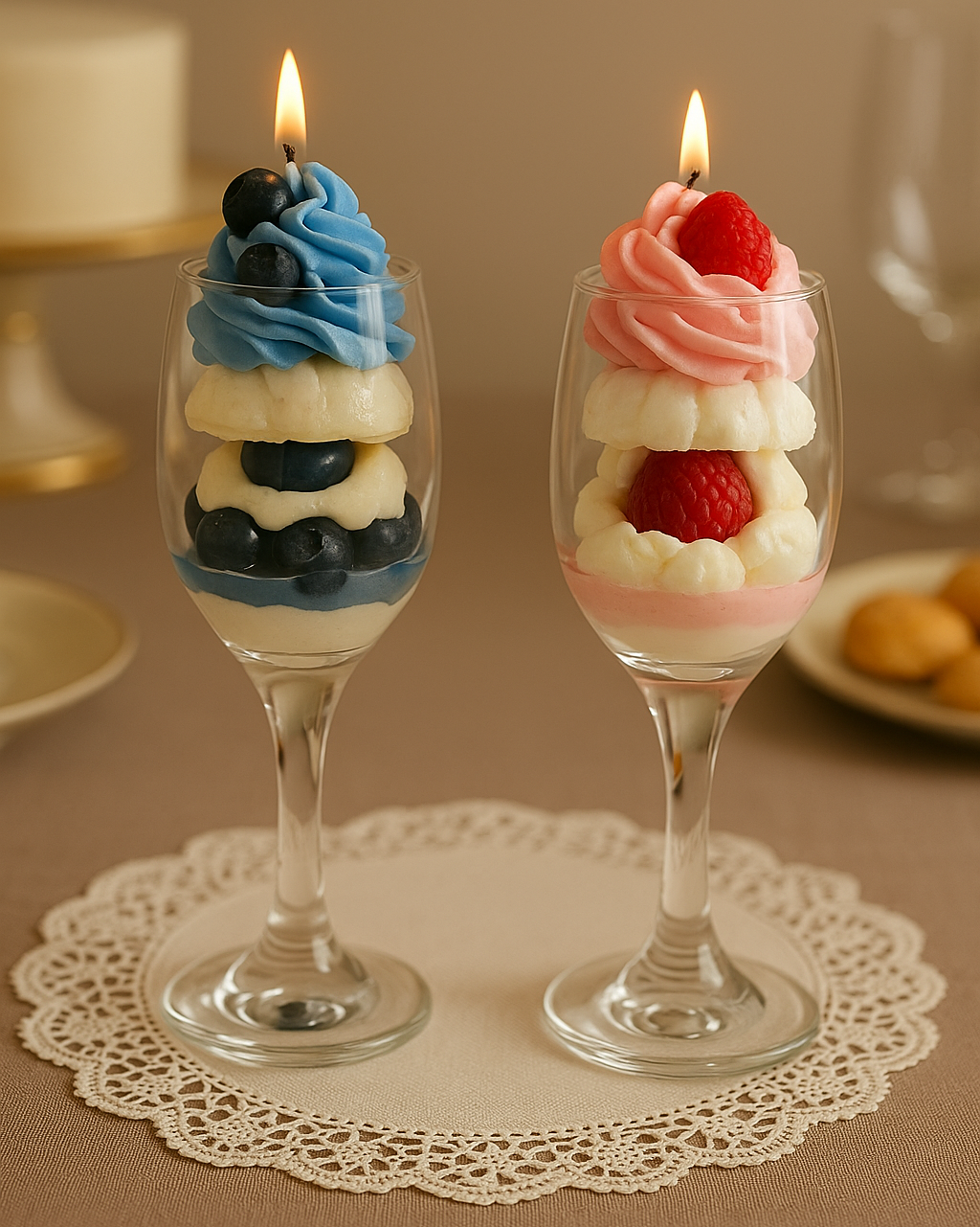 FRUIT CREAM CAKE CANDLE