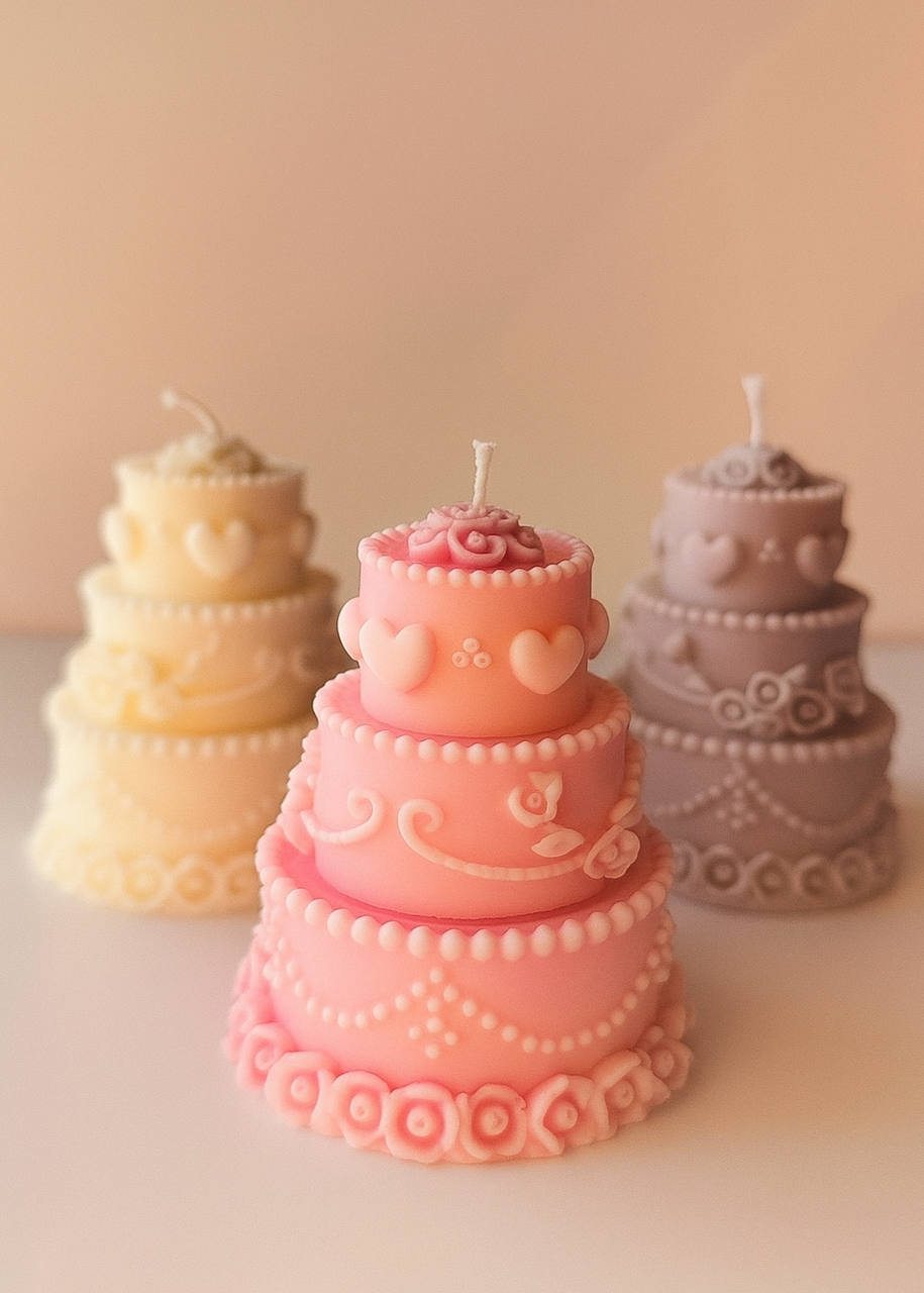 THREE LAYERED CAKE CANDLE