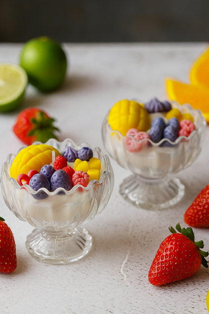 MANGO ICECREAM CUP CANDLE