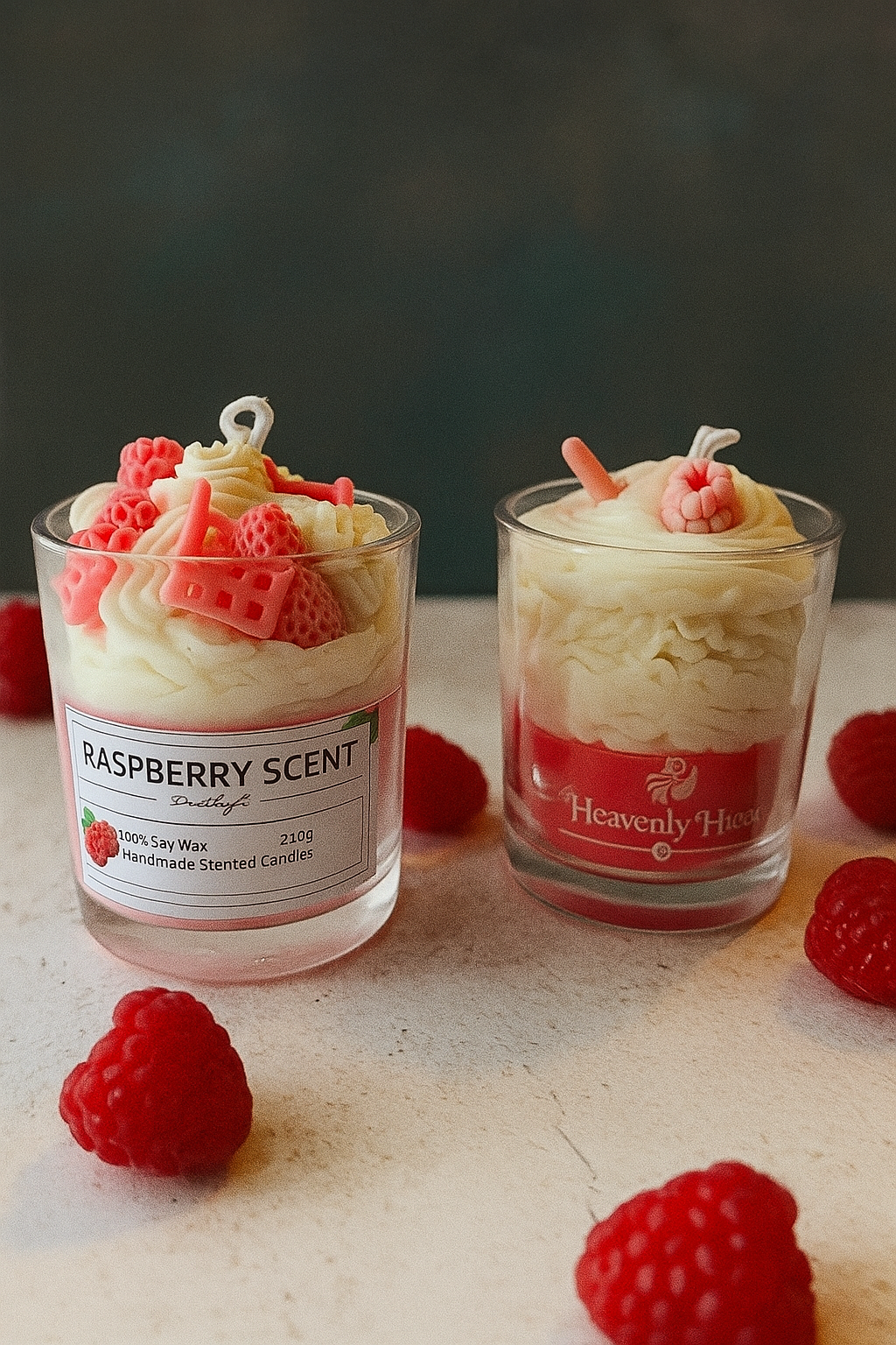 RASPBERRY SUNDAE CANDLE