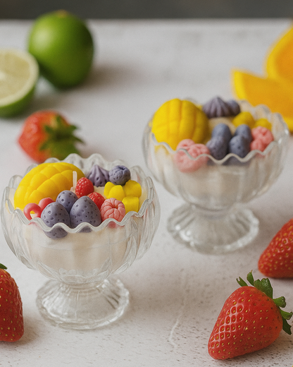 MANGO ICECREAM CUP CANDLE