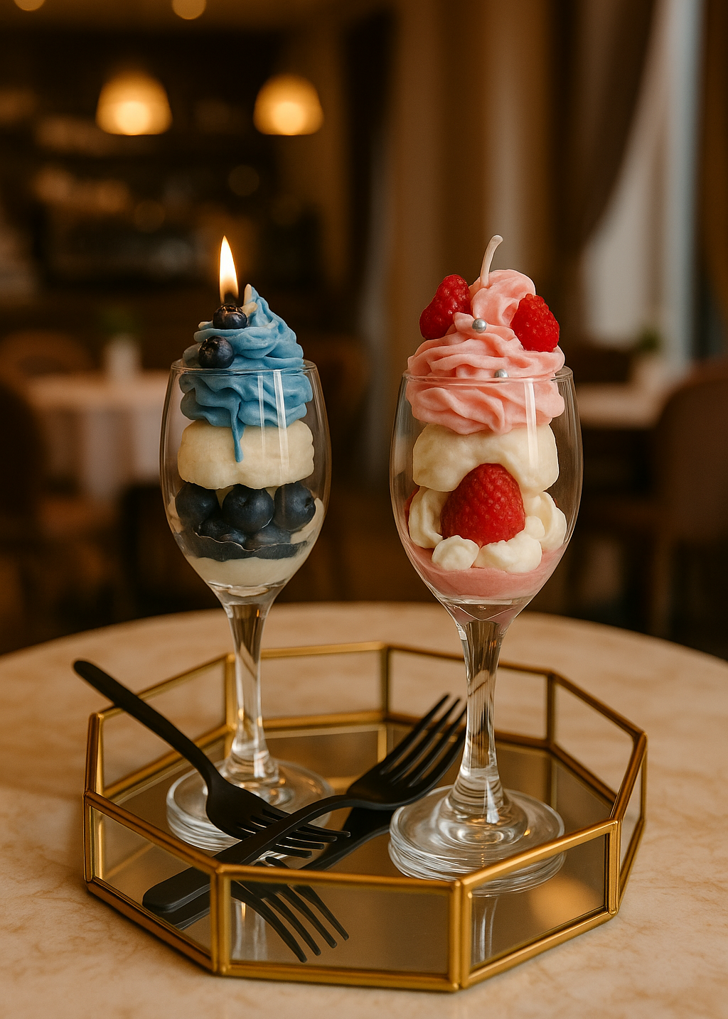 FRUIT CREAM CAKE CANDLE