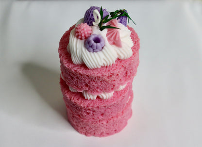 PINK SPONGE CAKE CANDLE