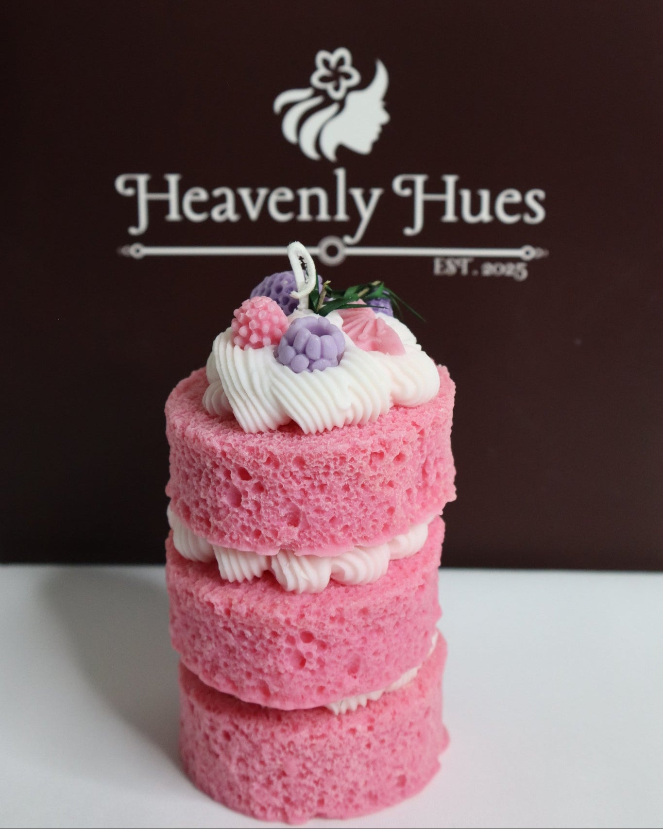 PINK SPONGE CAKE CANDLE